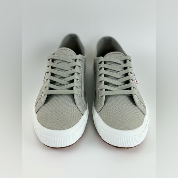 SUPERGA Unisex Lace Up Low Top Sneakers, Gray Canvas, US Size Men 8.5 Women 10 - Picture 5 of 13
